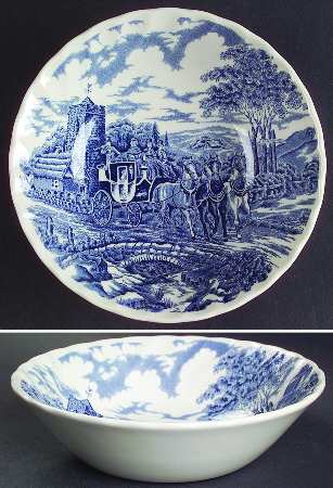 Royal Mail Blue (Colombia) Coupe Cereal Bowl