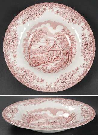 The Brook Pink (Columbia, Malaysia) Rim Soup Bowl