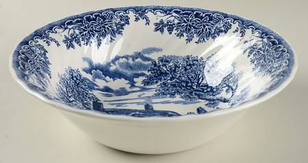 The Brook Blue (Columbia, Malaysia) 9" Round Vegetable Bowl