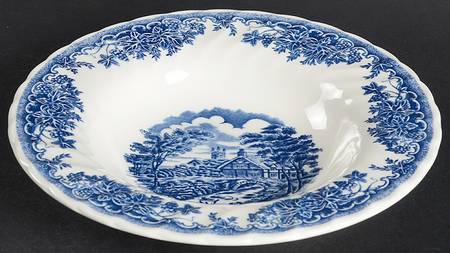 The Brook Blue (Columbia, Malaysia) Rim Soup Bowl