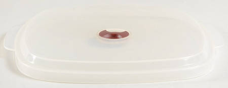 Pretty Pink (Corelle) Vent Lid for 40 Oz Square Plastic Microwave Bow
