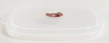 Pretty Pink (Corelle) Vent Lid for 28 Oz Square Plastic Microwave Bow