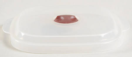 Pretty Pink (Corelle) Vent Lid for 16 Oz Square Plastic Microwave Bow