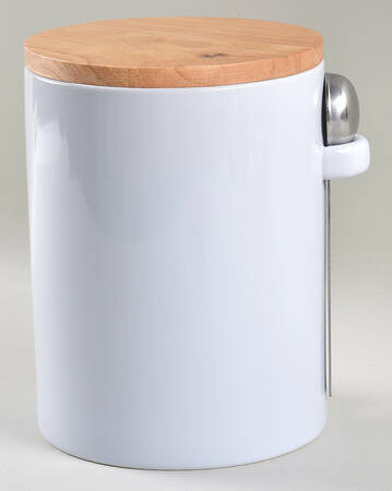 Aspen (Essential) Large Canister with Wood Lid & Metal Scoop