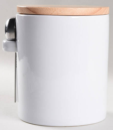 Aspen (Essential) Medium Canister with Wood Lid & Metal Scoop