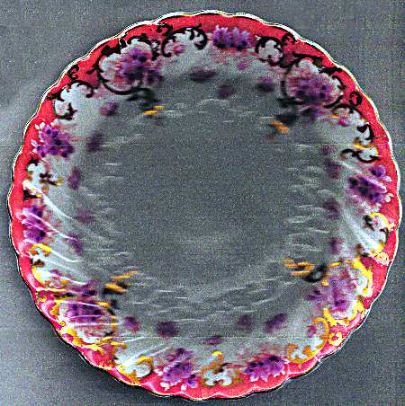 Devon (Swirl Rim, Gold Trim) by Crown Staffordshire