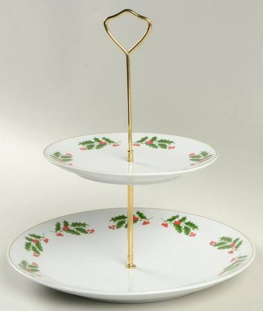 CX324 2 Tiered Serving Tray (Dinner & Salad Plate)