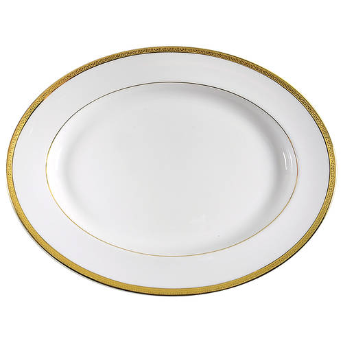 Grand Buffet Gold 14" Oval Serving Platter