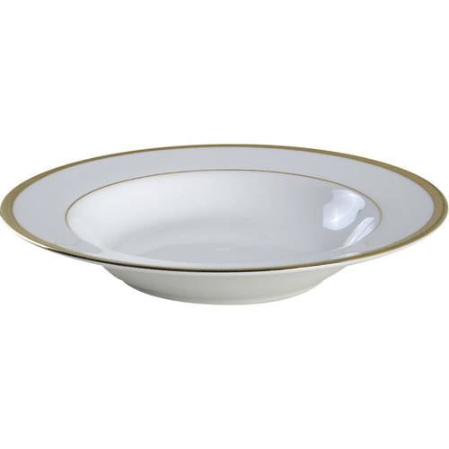 Grand Buffet Gold Large Rim Soup Bowl