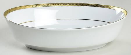 Grand Buffet Gold 9" Oval Vegetable Bowl