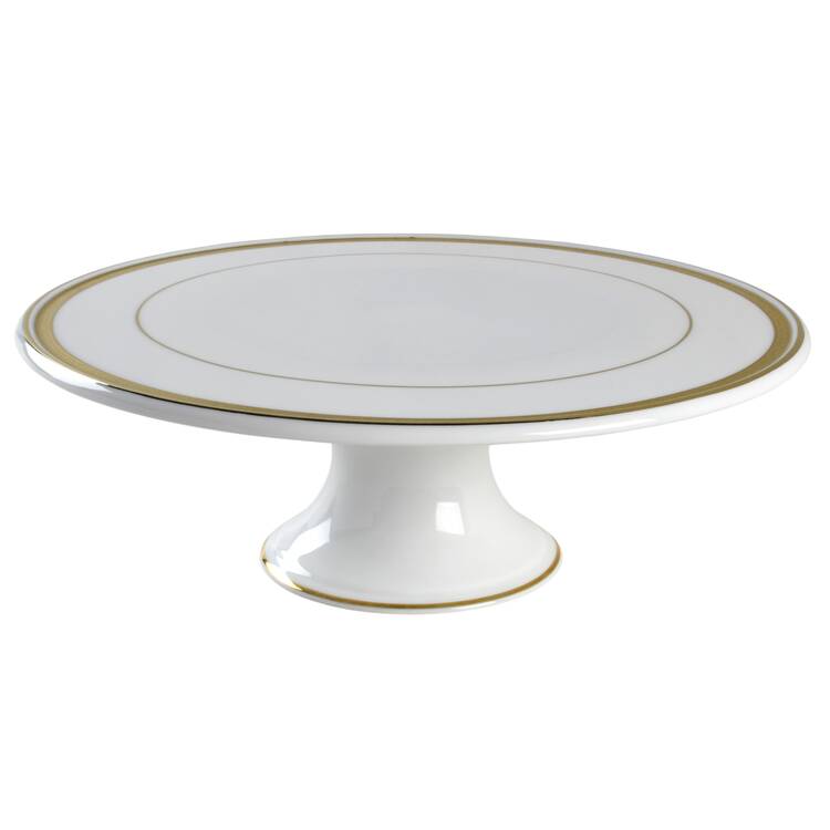 Grand Buffet Gold 12" Diameter Pedestal Cake Stand