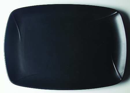 Corso Black 16" Rectangular Serving Platter