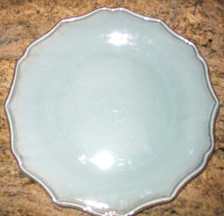 Baroque Aqua Dinner Plate