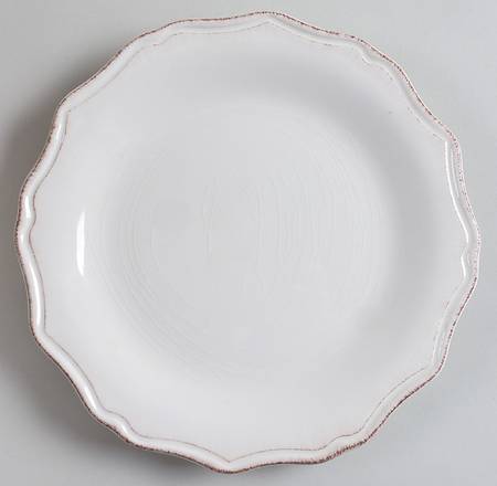 Baroque White Salad Plate