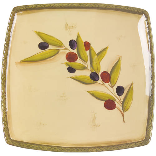 Antique Olive Appetizer Plate