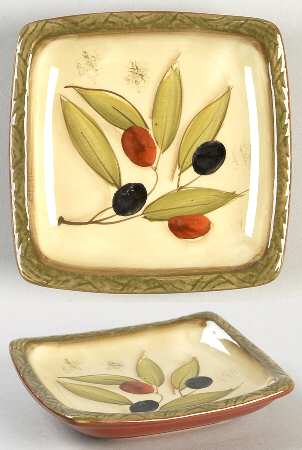 Antique Olive Individual Dip Dish