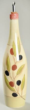 Antique Olive Oil Jar & Drizzle Spout