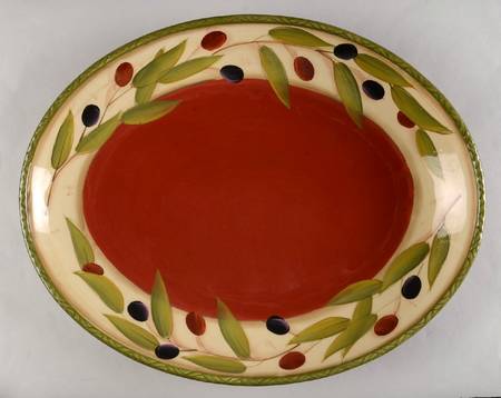 Antique Olive Chip & Dip-Base Only