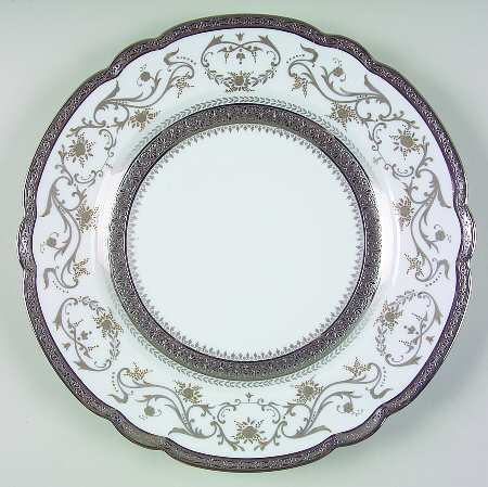 Dynasty (Platinum) Service Plate (Charger) by Charles Field Haviland