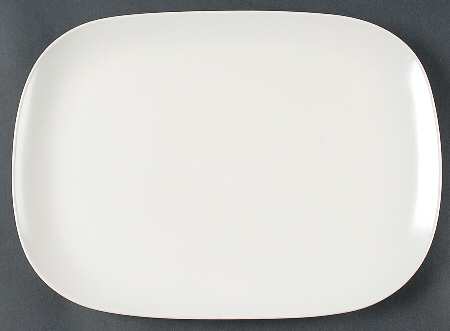 Graffiti Ivory 14" Oval Serving Platter