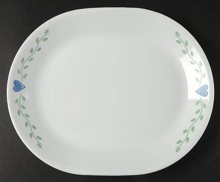 Hearts & Vines (Corelle) 12" Oval Serving Platter