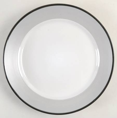 Matte Bands Dinner Plate