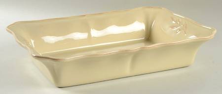 Village Cream 14" Rectangular Baker