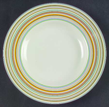 Spectrum Stripes Salad Plate by Culinary Arts