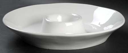 Rustic White 1 Piece Chip & Dip