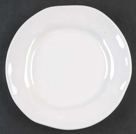 Rustic White Salad Plate by Crate & Barrel