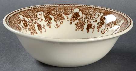 Vineyard Brown Coupe Cereal Bowl