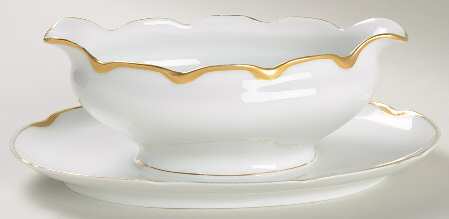3405 Gravy Boat with Attached Underplate