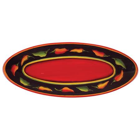 Jalapeno 19" Oval Serving Platter