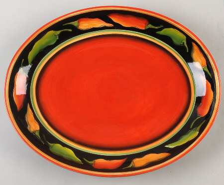 Jalapeno Chip Bowl/Plate for Chip & Dip Set