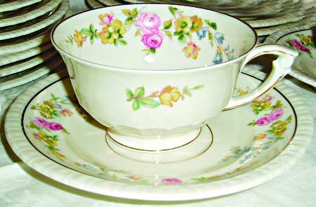 Antoinette Footed Cup & Saucer Set