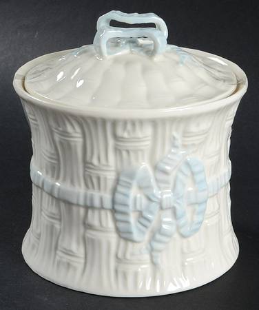 Belleek in Retrospect Biscuit Barrel & Lid