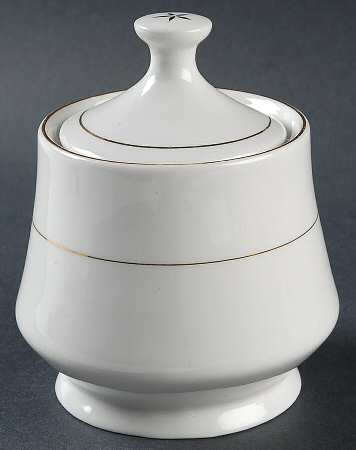 Classic Gold Sugar Bowl & Lid
