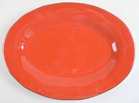 Rustic Red 17" Oval Serving Platter