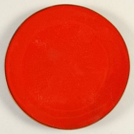 Rustic Red Coupe Appetizer Plate