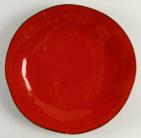 Rustic Red Coupe Dinner Plate