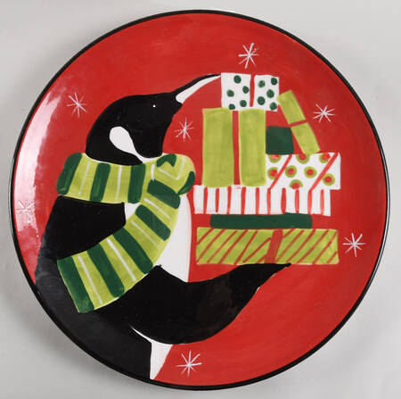 Cool Penguins 16" Chop Plate (Round Platter)