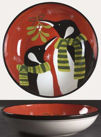 Cool Penguins 13" Pasta Serving Bowl