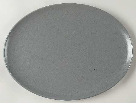 Cargo Concrete 15" Oval Serving Platter