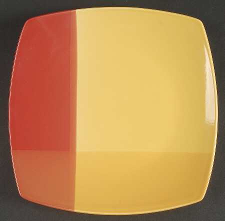 Colortones Red and Yellow Dinner Plate