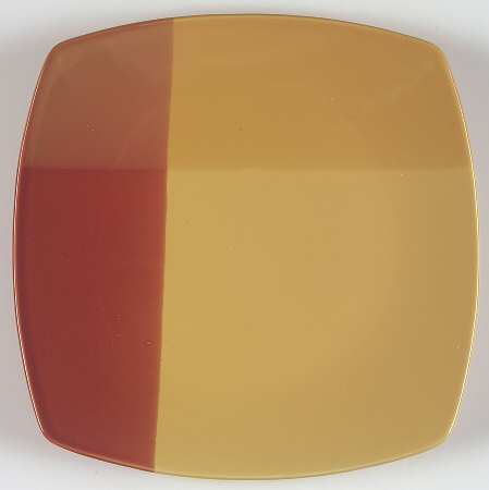 Colortones Red and Yellow Salad Plate