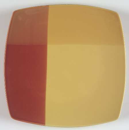 Colortones Red and Yellow 11" Square Serving Platter