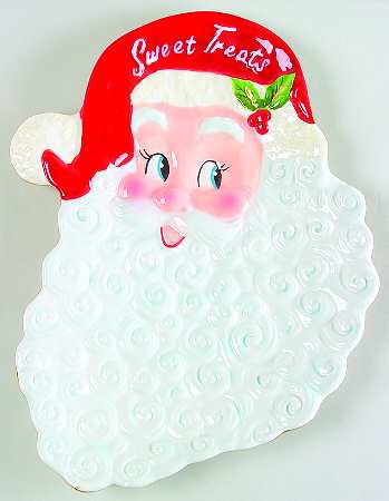 Letters To Santa Embossed Santa Plate