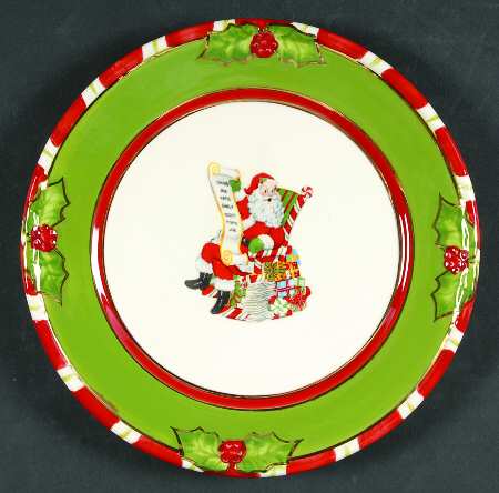Letters To Santa Salad Plate