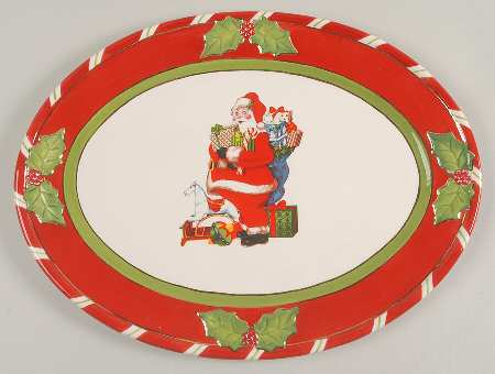 Letters To Santa 14" Oval Serving Platter
