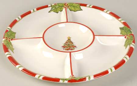 Letters To Santa 5-Section Hors d'Oeuvre Dish
